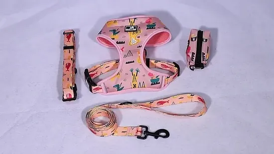 Dog Supplies Manufacturer Harness Matching Leads Poo Bag Bandana Adjustable Pet Product