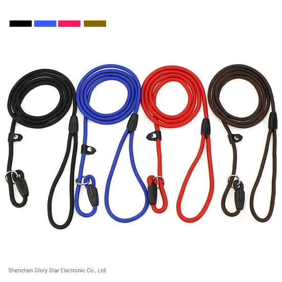 Nylon Strap Rope Traction Adjustable Dog Lead Leash Pet Products 