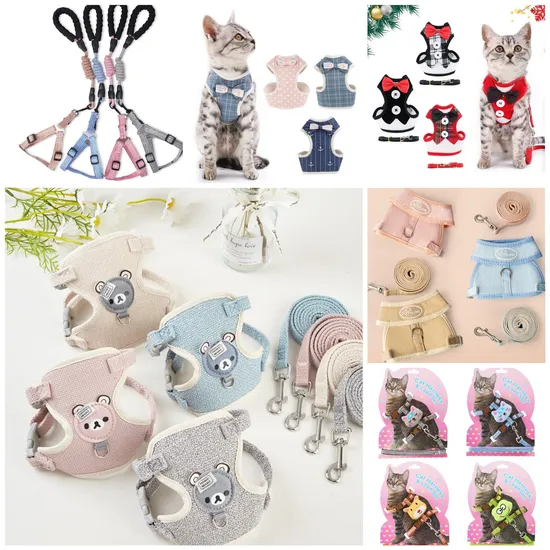 Factory Custom Wholesale Dog Vest Strap Products Adjustable Reflective Breathable Pet Leash Lead Dog Harness Accessories Factory 